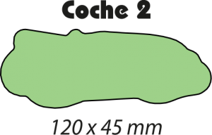 COCHE 2 medidas 120 X 45 mm.