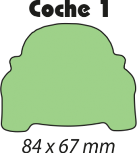 COCHE 1 medidas 84 X 67 mm.